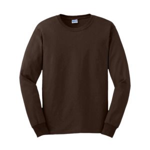 Gildan GN186 - Ultra Langarm T-Shirt für Herren Dunkle Schokolade