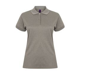 HENBURY HY476 - Damen Polo T-Shirt Heather Grey