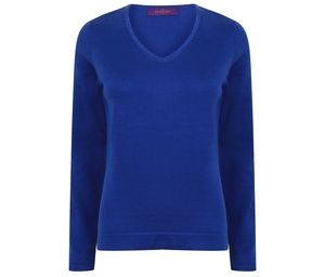 HENBURY HY721 - Damen Pullover mit V-Ausschnitt Marineblauen