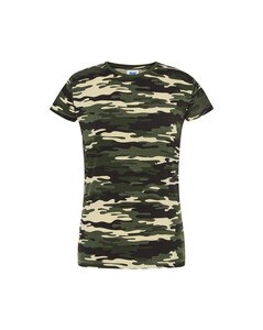 JHK JK150 - Damen Rundhals-T-Shirt 155 Camouflage