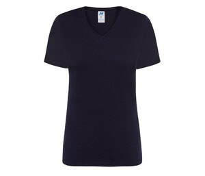 JHK JK158 - Damen T-Shirt mit V-Ausschnitt 145 Navy