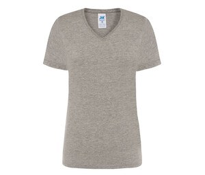 JHK JK158 - Damen T-Shirt mit V-Ausschnitt 145 Gemischtes Grau