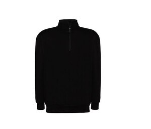 JHK JK298 - Dicker Herren Sweater mit Reißverschluss Black