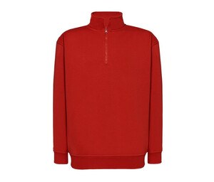 JHK JK298 - Dicker Herren Sweater mit Reißverschluss Rot
