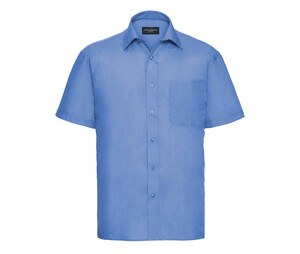 Russell Collection JZ935 - Pflegeleichtes Kurzarm Hemd Herren Corporate Blue