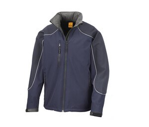 RESULT RS118 - Herren Softshell-Jacke mit Kapuze Navy / Navy