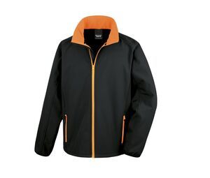 Result RS231 - Bedruckbare Softshell Jacke Black / Orange