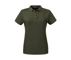 RUSSELL RU508F - Damen Polo T-Shirt aus Bio-Baumwolle Dark Olive