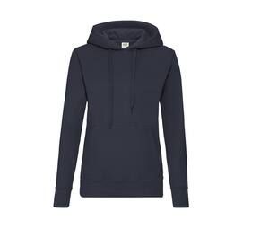 Fruit of the Loom SC269 - Frauen Hoodie mit Känguru-Tasche Deep Navy