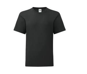 FRUIT OF THE LOOM SC6123 - Kinder T-Shirt Black