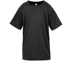 Spiro SP287J - AIRCOOL Atmungsaktives T-Shirt für Kinder Black