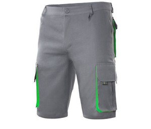 VELILLA V3007 - BERMUDAS MULTIPOCHES BICOLORE Grey/ Lime