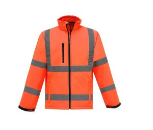 Yoko YKK09 - High Visibility Softshell-Jacke Hi Vis Orange