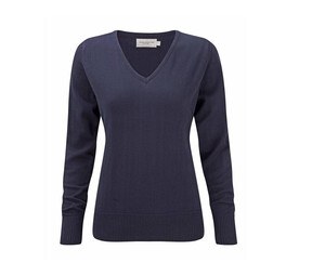 Russell Collection JZ10F - V-Ausschnitt Pullover Damen