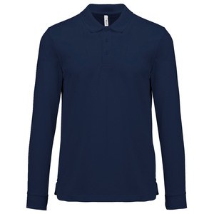 Proact PA495 - Langarm-Polohemd Cool Plus® für Erwachsene Sporty Navy