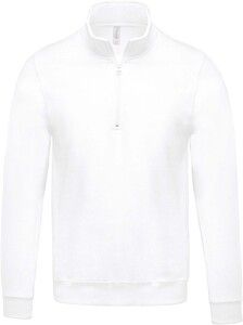 Kariban K478 - Sweatshirt 1/4-Reißverschluss Weiß