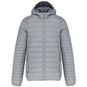 Kariban K6110 - Leichte Herren Steppjacke mit Kapuze Marl Silver