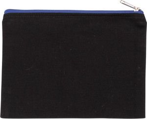 Kimood KI0721 - Etui aus Baumwollcanvas - Mittel Black / Royal Blue