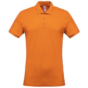 Kariban K254 - Herren Kurzarm-Polohemd. Baumwollpiqué. Orange