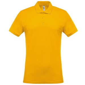 Kariban K254 - Herren Kurzarm-Polohemd. Baumwollpiqué. Yellow