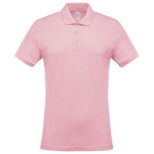 Kariban K254 - Herren Kurzarm-Polohemd. Baumwollpiqué. Pale Pink