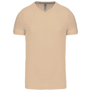 Kariban K357 - HERREN KURZARM T-SHIRT MIT V-AUSSCHNITT Light Sand