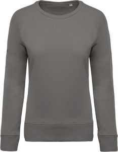 Kariban K481 - Damen Sweatshirt BIO-BAUMWOLLE Rundhalsausschnitt Raglanärmel Storm Grey