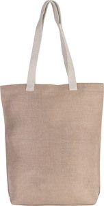 Kimood KI0229 - Shoppingtasche aus Jute-Baumwollmischgewebe Natural