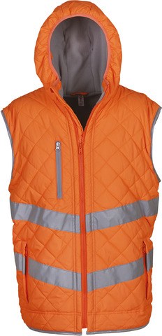 Yoko YHV007 - Kensington - Hi-Vis hoodied gilet