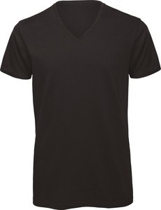 B&C CGTM044 - Organic Cotton Inspire V-neck T-shirt Black