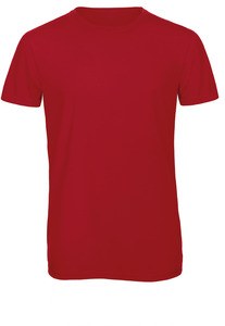 B&C CGTM055 - Men's TriBlend crew neck T-shirt Rot