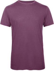 B&C CGTM055 - Men's TriBlend crew neck T-shirt Heather Purple