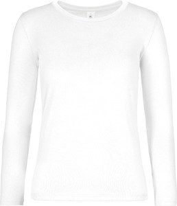B&C CGTW08T - Damen-Langarmshirt #E190 Weiß