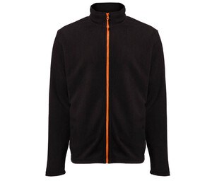 Black & Match BM700 - Herren Fleecejacke mit Reißverschluss Black / Orange