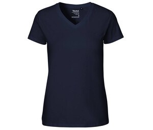 Neutral O81005 - Damen T-Shirt mit V-Ausschnitt Navy