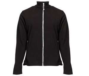 BLACK & MATCH BM701 - Frauenfleece -Jacke für Frauen mit Reißverschluss Black / White