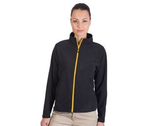 BLACK & MATCH BM701 - Frauenfleece -Jacke für Frauen mit Reißverschluss Dunkelgrau