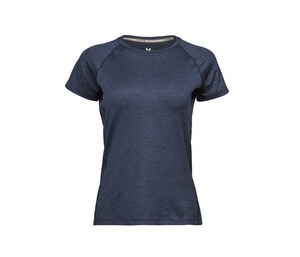 Tee Jays TJ7021 - Frauensport-T-Shirt Navy Melange
