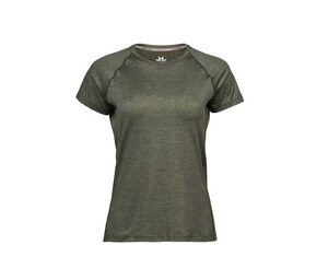 Tee Jays TJ7021 - Frauensport-T-Shirt Olive Melange
