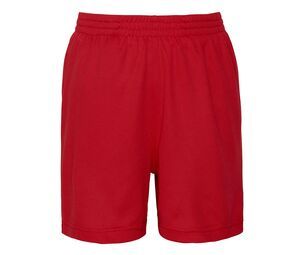 Just Cool JC080J - Kinder -Sport -Shorts Fire Red