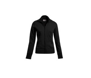 Promodoro PM5295 - Damen Sweatshirt mit großem Reißverschluss Black