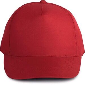 K-up KP157 - Polyester-Sportkappe mit 5 Panels Red