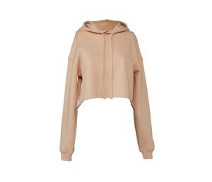 Bella+Canvas BE7502 - Kurzer Hoodie für Frauen Peach