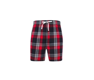 SF Men SF082 - Pyjama -Shorts für Männer Red / Navy Check
