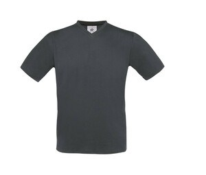 B&C BC163 - Exact V-Neck T-Shirt Dunkelgrau