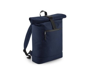 Bag Base BG286 - Backpack with roll-up closure made of recycled material Navy