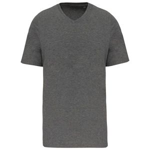 Kariban K3002 - Herren-T-Shirt Supima® mit V-Ausschnitt und kurzen Ärmeln Grey Heather