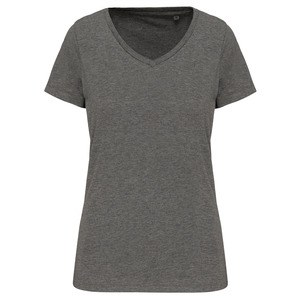 Kariban K3003 - Damen-T-Shirt Supima® mit V-Ausschnitt und kurzen Ärmeln