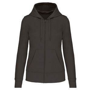 Kariban K4031 - Umweltfreundliches Kapuzensweatshirt mit Reißverschluss Damen Dunkelgrau