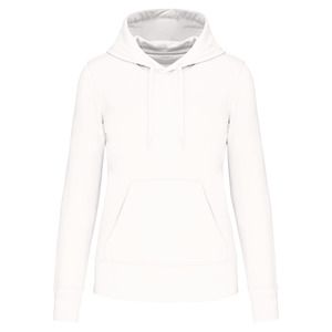 Kariban K4028 - Ladies' eco-friendly hooded sweatshirt Weiß